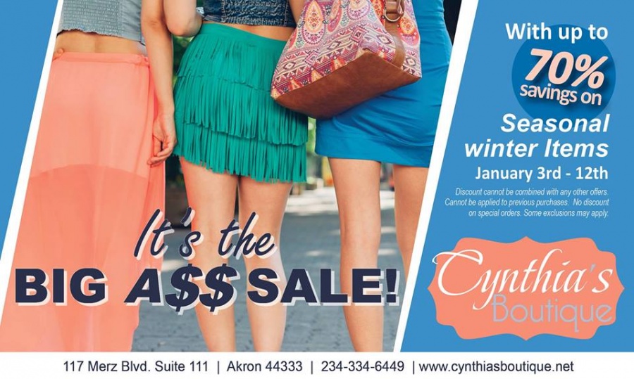 Cynthia's Boutique Clearance Sale
