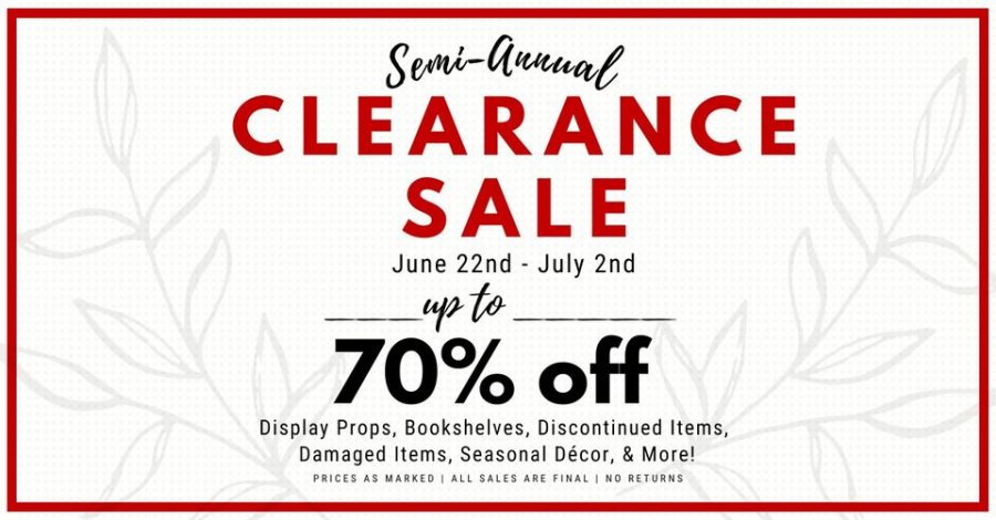 Swiss Country Lawn and Crafts Semi Annual Clearance Sale