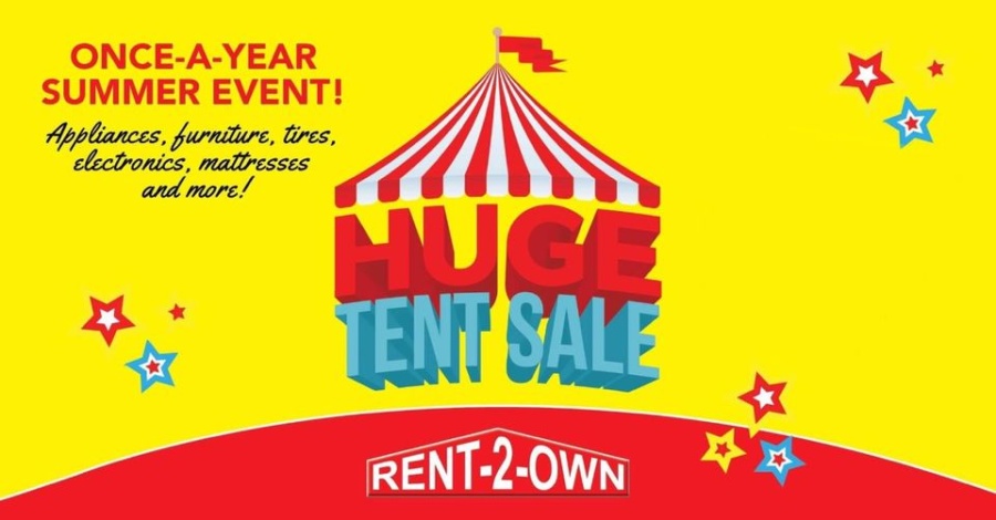 Rent-2-Own CLEARANCE TENT SALE