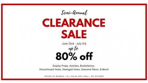 Swiss Country Lawn and Crafts Semi-Annual Clearance Sale