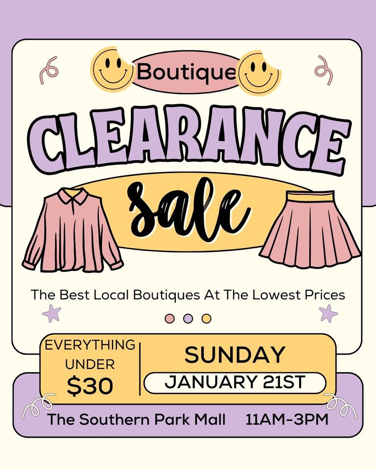 Boutique Clearance Sale