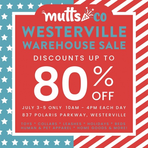 Mutts & Co. Westerville Warehouse Sale