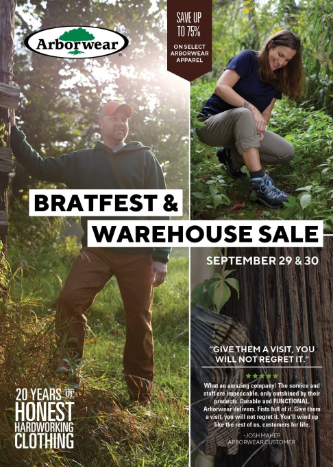Bratfest & Warehouse Sale